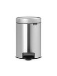 Brabantia 112164 Pedal Bin newIcon with Plastic Inner Bucket, 3 L-Matt Steel Fingerprint Proof