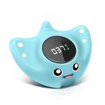 Baby Bath Thermometer - BabyElf Safety Bathtub Thermometer - Floating Bathing Toy for Infant - New Upgraded Mute Visual Alert, Gift for Mom and Newborn Only for Celsius