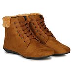 Saheb Latest Stylish Boots for Girls and Women (40, Tan, 828)