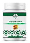 100% Natural Sun Dried Papaya Seeds | No Additives | High Papaya Enzyme (Papain) Content | Vegan | Laboratory Tested | Gluten & Lactose Free | Ethycally sourced | Net Weight 50g (1.76 Oz)