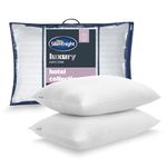 Silentnight Hotel Collection Pillows 2 Pack - Luxury Hotel Quality Pillows Soft Medium Support for Back and Side Sleepers Comfy Supportive - Hypoallergenic and Machine Washable - Pack of 2