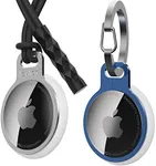 2 Pack laylion Secure Holder Ring, Aluminium Invisible Slim Thin Keychain Minimalist Case for AirTag 2021 Finder Items iPhone 12/13 Dogs, Cat, Keys Carabiner