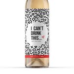 2PCS - I Can't Drink This But You Can - Pregnancy Announcement Wine Labels, Baby Announcement Wine Labels, Pregnancy Reveal Ideas, Surprise Pregnancy Announcement for Grandparents, Family & Friends