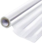 PerkHomy Clear Cellophane Wrap Roll 16" x 100' 3 Mil Thick Cellophane For Gift Basket Treats Goodie Wrapping Craft Flower Bouquet Plastic (Clear, 100ft (16in Width))