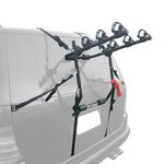 3 Bikes : Tyger Deluxe Black 3-Bike Trunk Mount Bicycle Carrier Rack. (Fits Most Sedans/Hatchbacks/Minivans and SUVs.)