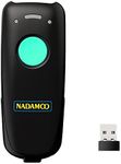 NADAMOO Wireless Barcode Scanner Compatible with Bluetooth Function, 2.4G Wireless & Wired 3-in-1 Bar Code Scanner Portable USB CCD Reader, Work with iPhone iPad Android Windows Mac OS - Light Blue