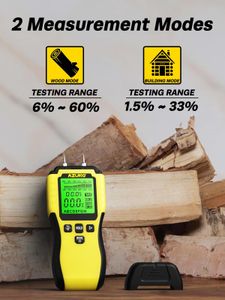 Pin-Type Moisture Meter – 8 Modes for Wood, Drywall, Concrete