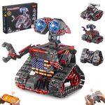 JOJO&Peach Robot Building Kit, Stem Toys for Kids, Remote & APP Controlled 4 in 1 Wall Robot/Stunt Car/Triangle Robot, Birthday Gifts Toys for Boys Girls 6 8 10 12 13 (560 Pieces)