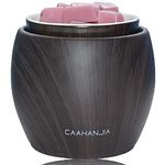 Ceramic Wax Melt Warmer,Scentsy Wax Oil Warmer Electric 2-in-1 Candle Wax Warmer for Warming Scented Candles,Ideal Gift for Spa and Aromatherapy,Home Office Bedroom Living Room Decor (Black Walnut)