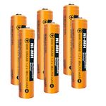 6 Pack Ni-MH AAA Rechargeable Battery for Panasonic Phone, 1.2V 750mah HHR-70AAAB Batteries for Panasonic Cordless Phones, Remote Controls, Electronics