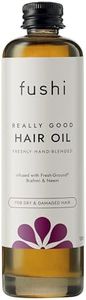 Fushi Really Good Hair Oil 100 ml | Rich in Antioxidants | Best for Dry & Damage Hair, Thinning Hair, Frizzy Hair | Ethical & Vegan Society Approved | Manufactured in the UK