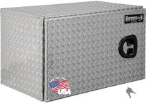 Buyers Products Diamond Tread Aluminum Underbody Truck Box w/Barn Door (18x18x30 Inch)