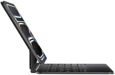 doqo iPad Pro 11 inch Case with Keyboard (M4, 2024) Magic Style Keyboard Case for iPad Pro 11 M4 2024 with Multi-Glass Trackpad Slim 7colors Backlit Magnetic Black for iPad Pro 11 5th A2836, A2837