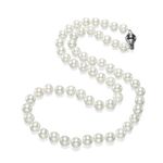 Treasure Bay Stunning Pearl Necklace for Women and Girls | 7-8mm Natural White Freshwater Pearl Necklace