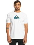 Quiksilver Young Mens Comp Logo T-Shirt, White, M EU