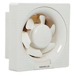 Havells Ventil Air DX 150mm Exhaust Fan | Strong Air Suction, Rust Proof Body and Dust Protection Shutters |Suitable for Bathroom, Kitchen, and Office| Warranty: 2 Years | (Pack of 1, Off White)