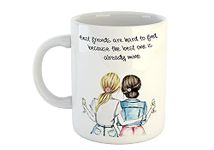 Divine Handicraft Best Friend Forever Friendship Gifts for Best Friend ,Birthday Gift for Friend, Birthday Gift for Best Friend Girl 325ml (Ceramic Coffee Mug, Multicolor)