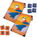 Waboba Portable Cornhole Set, Includes 8 Corn Hole Toss Bags and Travel Bag, Easy Assembly and Take Down