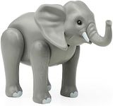 Elephant Figurine Toy, Large Safari Animal Figurines, Realistic Zoo Animal Toys for Toddlers 3-5, Toy Elephant Plastic Figure, Wild Animal Figure, Toy Safari Animal Playset for Kids