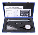 Accusize Industrial Tools 2-6 inch by 0.0001'' Dial Bore Gauge Set, 6'' Stem Length, Ee20-1006