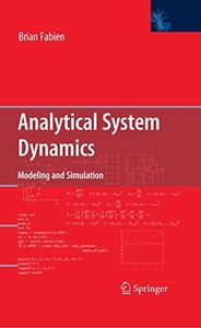 Analytical System Dynamics: Modeling and Simulation