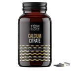 Tom Oliver Nutrition - Calcium (Citrate) - Highly Absorbable Calcium Citrate Supplement (90 Capsules)