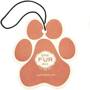 One Fur All Pet House & Car Air Freshener - Mango Peach, Pack of 4 - Non-Toxic, Pet-Friendly, Hanging Odor Eliminator