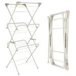 Salter LASAL71717W2EU7 3-Tier Clothes Airer – Large Indoor Laundry Dryer Rack, Foldable Collapsible Clothes Horse, 15m Drying Airing Space, Air Drying, Strong Structure Holds Up to 7kg, Warm Harmony