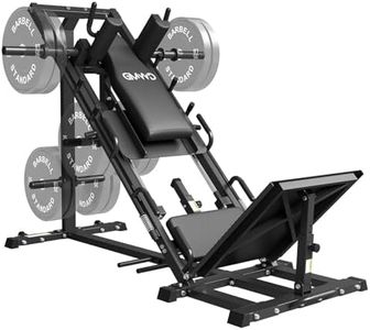 ZERELEK Beinpresse Hack Squat Kombigerät mit Linearführung – 45° Unterkörpertraining mit Gewichtsablage für Quadrizeps, Hamstrings, Gesäß & Waden – Home Gym Leg Day Equipment