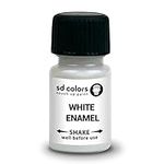 SD COLORS ENAMEL WHITE TOUCH UP PAINT 8ml Quick Drying Compatible with Kitchen Appliances, Bathroom, Shower, Sink, Metal, Radiator, Fridge