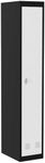 GarveeHome Narrow Metal Locker with Hanging Rod & 2 Shelves, 71 Inch Tall Heavy Duty Steel Employee Locker for Office, School, Gyms, Rust-Resistant & Easy to Assemble, Grey