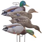 Higdon Outdoors Flats Mallard Motion Silhouette Waterfowl Decoy, 12-Pack