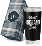 SassyCups Best Husband Ever Tumbler - Vacuum Insulated Stainless Steel Personalized Tumbler with Lid and Straw - Travel Mug for Husband - Hubby Birthday - World's Best Husband Cup - Gift from Wife