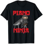 Piano Ninja | Funny Keyboard Player Pianist Gift T-Shirt