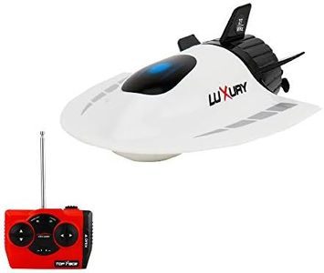 GoolRC Mini Rc Submarine Boat, Remote Control Waterproof Diving Toy for Kids (White)