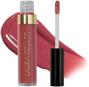 LAURA GELLER NEW YORK Color Luster Lip Gloss - Rhubarb Crumble | Non-Sticky Lip Gloss Treatment with Sheer High-Shine Color