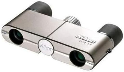 Nikon 4x10 DCF - Binoculares (93 x 19 x 52 mm, 65 g), Color Plata