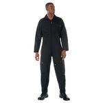 Rothco Flightsuit – Mens Pilot Coveralls – Costume Cosplay Jumpsuit – Black – M