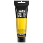 LIQUITEX Basics Acrylic Paint, Cadmium Yellow Medium Hue, 118 ml (Pack of 1)