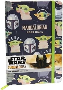 Pyramid International Star Wars: The Mandalorian Diary 2023, tapa dura A5, planificador semanal a vista (diseño Grogu) - Ofertas Oficiales, multicolor, SR74098