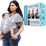 Original Baby K'tan Baby Carrier: #1 Easy Pre-Wrapped, Soft, Slip-On, No Rings, No Buckles | 5 in 1 Baby Sling Gift | The Best Hands Free Infant Wrap For Newborn to Toddler up to 35lb (See Size Chart)