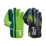 KOOKABURRA LC 3.0 Wicket Keeping Glove - Black/Green, Adult