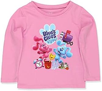 Blue's Clues & You Toddler Long Sleeve T-Shirt Tee (5T, Pink)