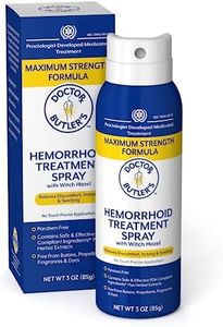 Doctor Butler's Hemorrhoid Spray - Hemorrhoid Treatment and Medicated Cleansing Solution with Witch Hazel and Aloe Vera to Help withDiscomfort, Itch Relief and Swelling* (3oz Spray Bottle)