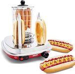 Salco Electric Hot Dog Machine SHO-6 with Hotdog Steamer and Bread Heater