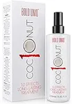 Coconut Heat Protection Spray - Leave-in Hair Protect Treatment for Dry Hair, Anti-Frizz, Fade Protect, Anti-Static, Heat Defence, Add Shine and Body - 10 Benefits All in One Styling Product - 250ml