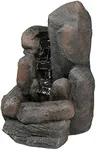 Sunnydaze Rock Falls 22-Inch Solar 