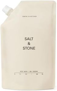 Salt & Stone Body Wash with Antioxidants for Deep Moisture | For Women & Men, Sulfate, Paraben, & Dye Free, Leaving Skin Soft and Hydrated (Santal & Vetiver - 32 Fl Oz)