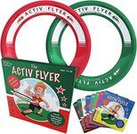 Activ Life Kid's Flying Rings [2 Pack] Fly Straight & Don’t Hurt - 80% Lighter Than Standard Flying Discs - Replace Screen Time with Healthy Family Fun - Get Outside & Play! Made in USA (Red & Green)