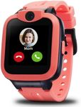 Easyfone Trackino KW2 4G Kids Smart Watch Phone - Smartwatch for Kids with Safe Calling, GPS Tracker, Parent App, School Mode, SOS Functions, Steps Counter and Children’s Phone Alternative (Pink)